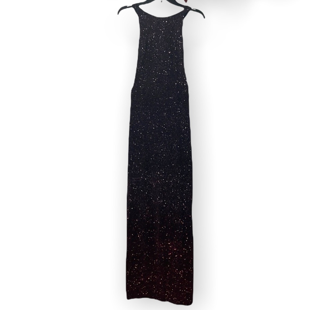 Black and Red Sparkle Formal Gown Size Medium
